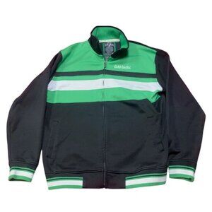 Vintage Y2K Ecko Unltd Track Jacket Men's M Black Green White Full Zip Hip Hop
